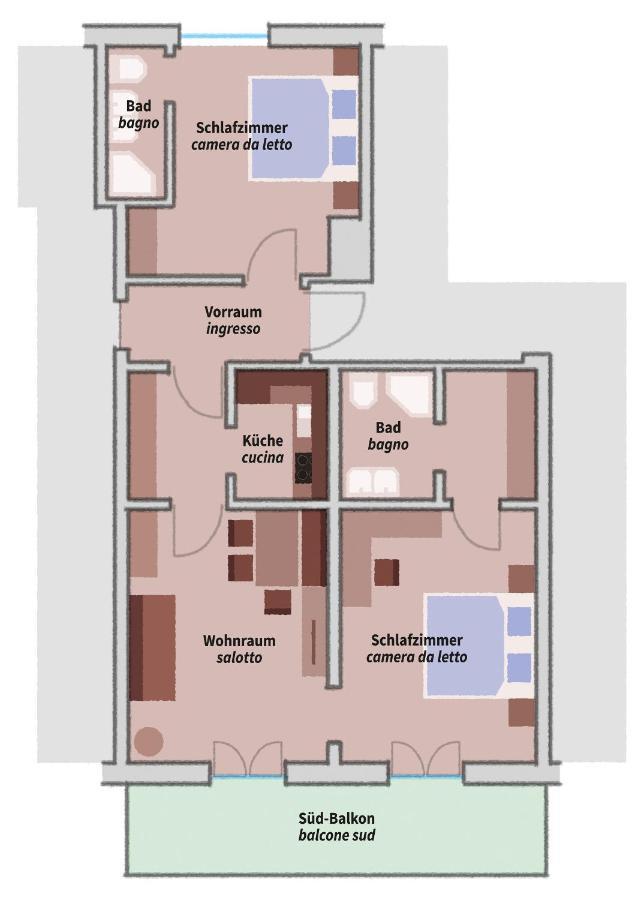 Hotel-Garni Appartement Gartenheim 思科纳 外观 照片